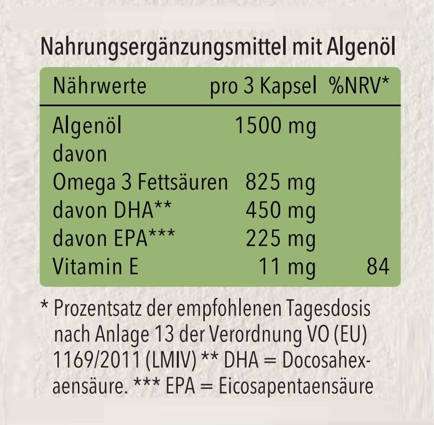 plantrition Vegane Omega 3 Kapseln - 90 Kapseln